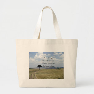 be optimistic large tote bag