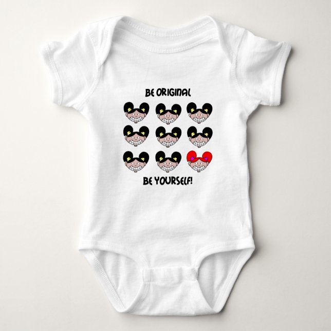 Be original redhead baby bodysuit (Front)