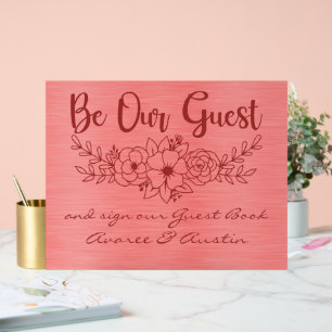 Be Our Guest and Sign Our Guestbook Red Wedding