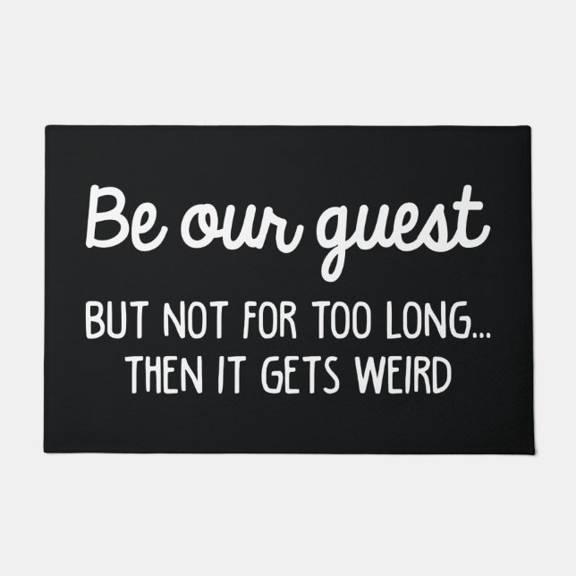 Be Our Guest Doormat (Front)