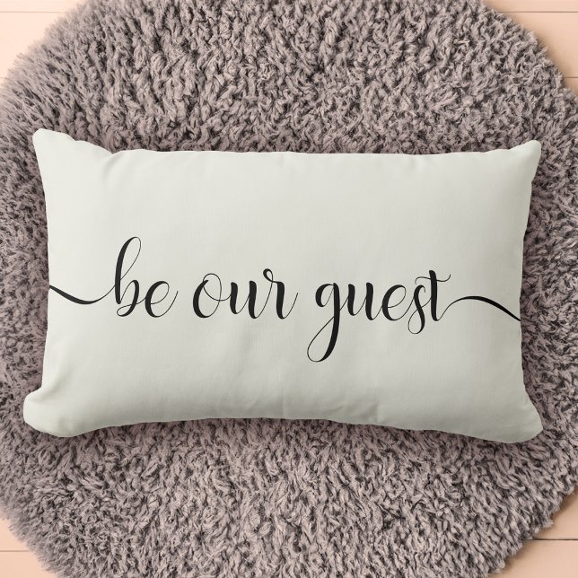 Be Our guest Modern Stylish Home Lumbar Cushion (Creator Uploaded)
