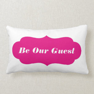 Be Our Guest (Or Custom Text) Lumbar Cushion