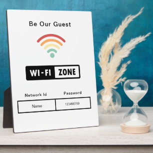Be Our Guest Wedding WIFI Information Password  Plaque