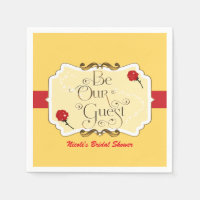 Be Our Guest Yellow & Red Rose Princess Party