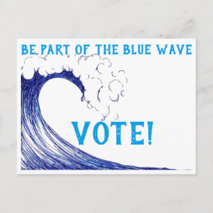 Be Part of the Blue Wave 2018 Postcard