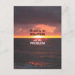 Be Part of the Solution Postcard