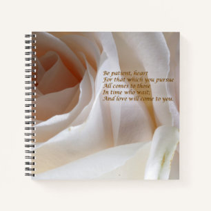 Be Patient Heart - Rose Notebook