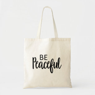 Be Peaceful Gospel Graphics Aesthetic Christian Tote Bag