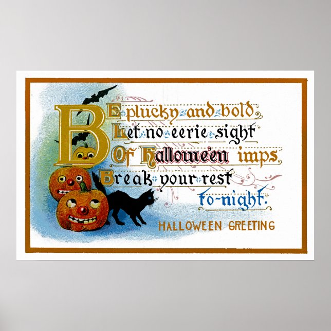 Be Plucky and Bold at Halloween Poster (Front)
