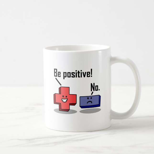 Be Positive Funny Mug (Right)
