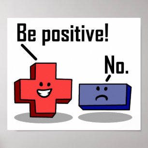 Be Positive Funny Poster