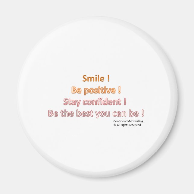 Be Positive Magnet (Front)