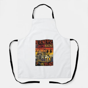 Be Powerful Beautiful Brilliant Halloween Mushroom Apron