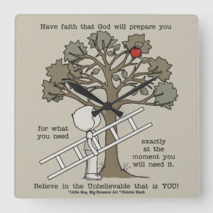 Be Prepared Square Wall Clock