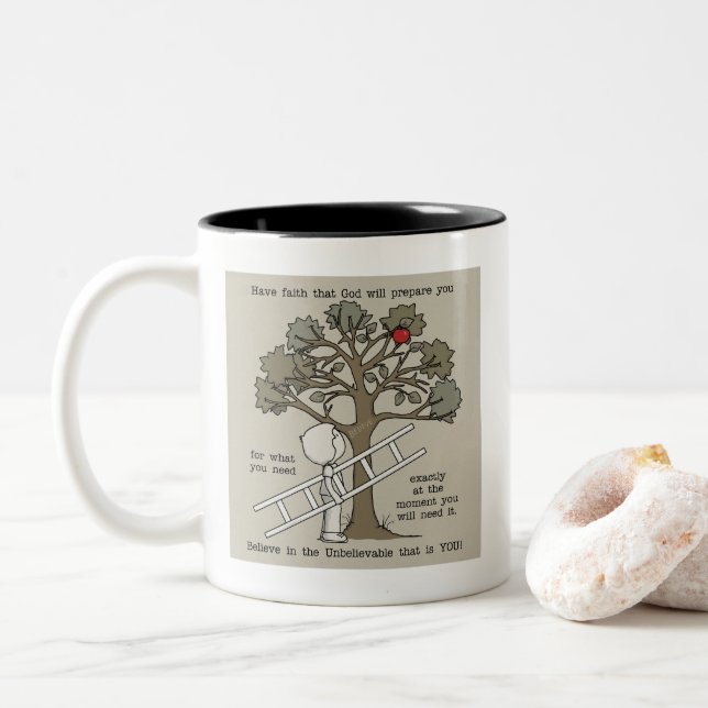 Be Prepared Two-Tone Coffee Mug (With Donut)