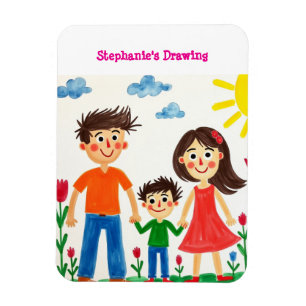 Be proud of your child add artwork to this cute  magnet