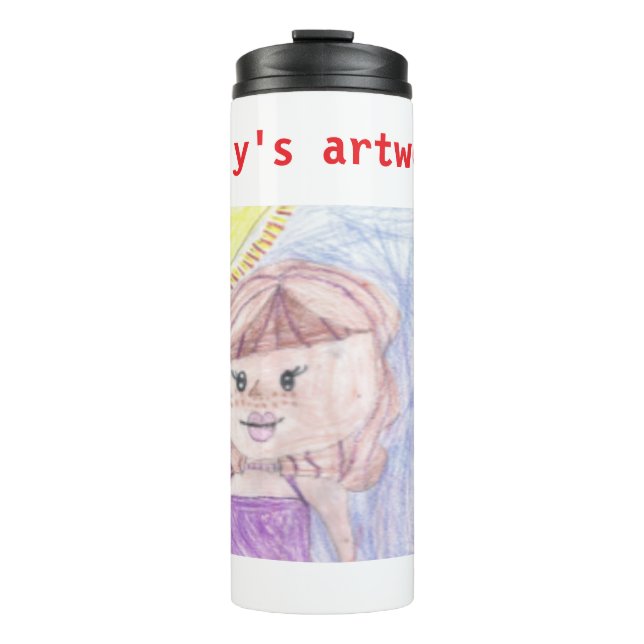 Be proud of your child add artwork to this cute thermal tumbler (Front)