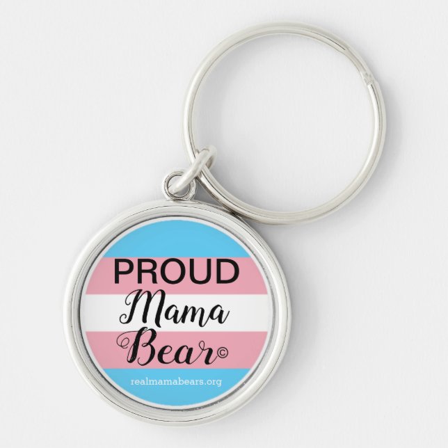 Be Proud Pink and Blue Keychain (Front)