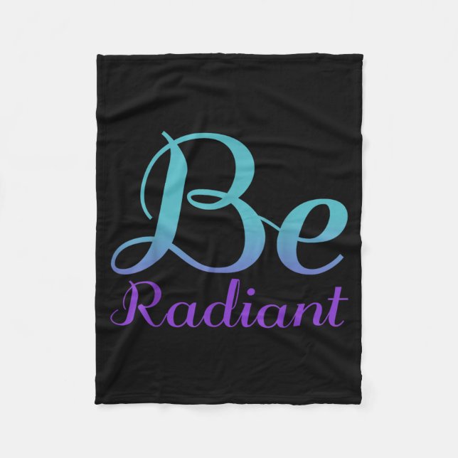 Be Radiant Prevention Artwork Fleece Blanket (Front)