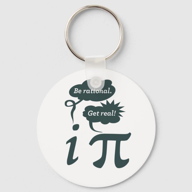 be rational! get real! key ring (Front)