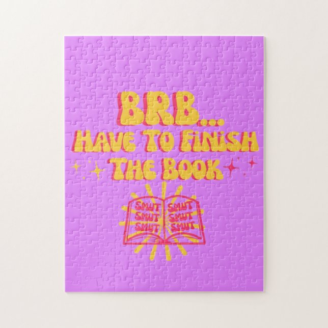 Be Right Back, Have To Finish The Book  Jigsaw Puzzle (Vertical)