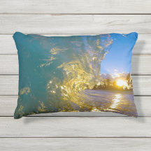 "be salt" hawaiian wave outdoor pillow