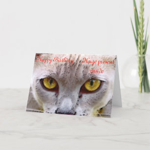 Be scared, be very scared card