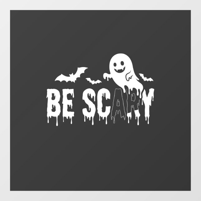 Be Scary Halloween Ghost Bat Design_1 (Sheet)