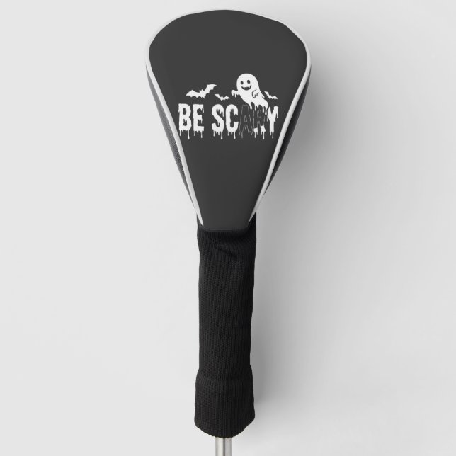 Be Scary Halloween Ghost Bat Design_1 Golf Head Cover (Front)