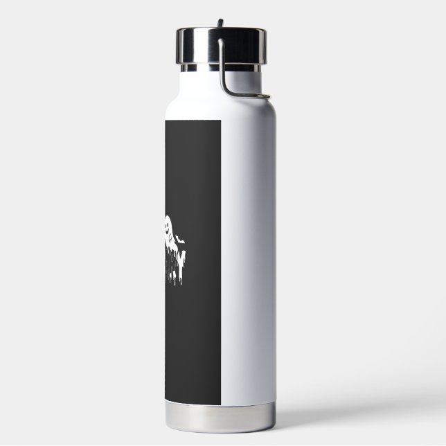 Be Scary Halloween Ghost Bat Design_1 Water Bottle (Left)