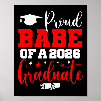 Be Senior 2026 Proud Be Of A Cl Of 2026 Graduate  Poster