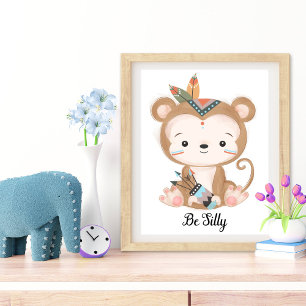 Be Silly Animal Nursery Wall Art