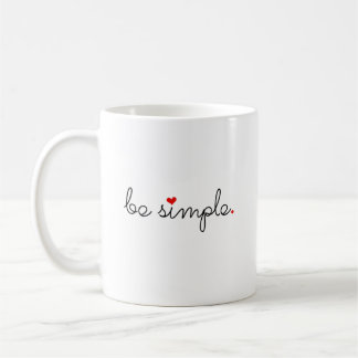 Be Simple - Find Your Peace Coffee Mug