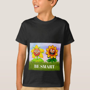 BE SMART BOY GARDEN FLOWER SMILE T-Shirt