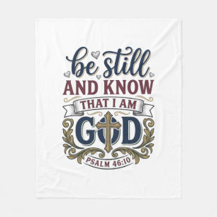 Be Still And Know Christian Psalm 460 Shirt Fleece Blanket