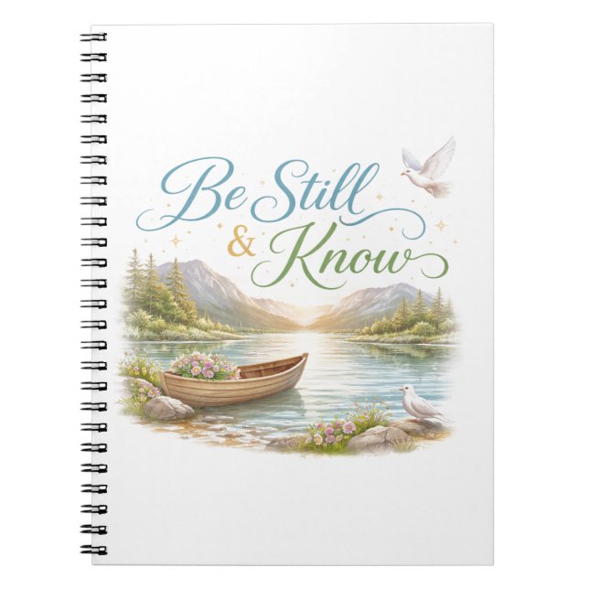 Be still and know notebook (Front)