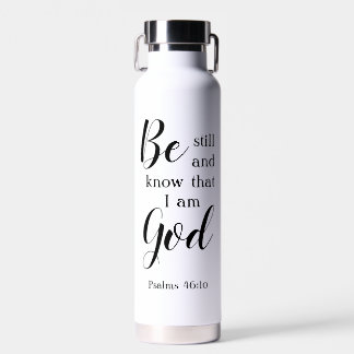 Be Still And Know | Personalised Name Faith Gift Water Bottle