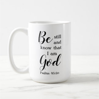 Be Still And Know | Personalised Script Name Gift Coffee Mug
