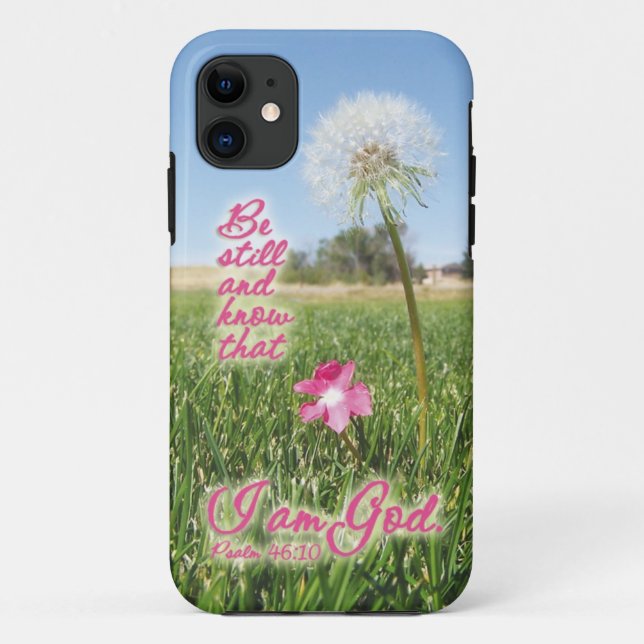 Be Still and Know Psalm 46:10 Bible Verse Quote Case-Mate iPhone Case (Back)