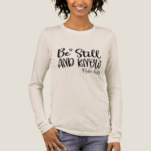 Be Still And Know Psalm 46 V 10 Woman's Tri-Blend Shirt