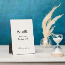 Be Still and Know — Quiet Faith Home Accent Plaque