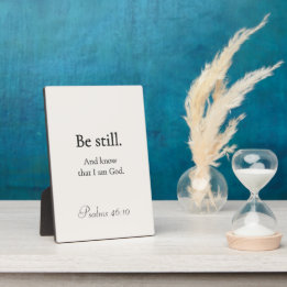 Be Still and Know — Quiet Faith Home Accent Plaque