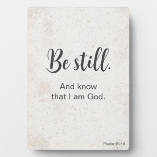 Be Still and Know — Quiet Faith Home Accent Plaque