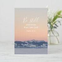 Be Still And Know Scripture Custom Photo Template