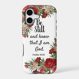 Be Still and Know Scripture Religious Floral