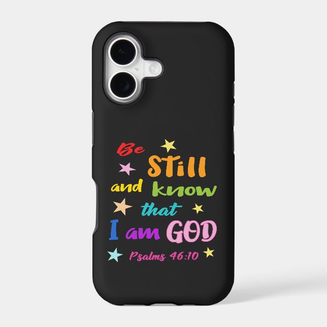 Be still and know that I am God Bible Verse (Back)