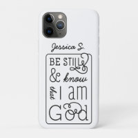 Be still and know that I am God Bible Verse
