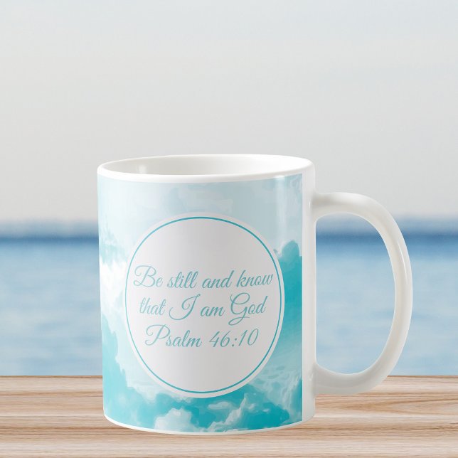 Be Still and Know That I am God Bible Verse Coffee Mug (Creator Uploaded)