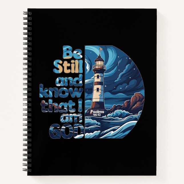 Be still and know that I am God Bible Verse Notebook (Front)