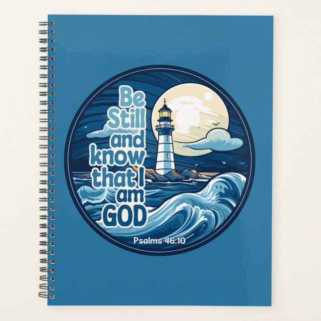 Be still and know that I am God Bible Verse Planner (Front)